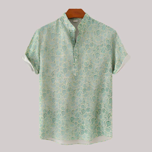 Chemise à fleurs pour hommes à manches courtes idéale pour l'été








