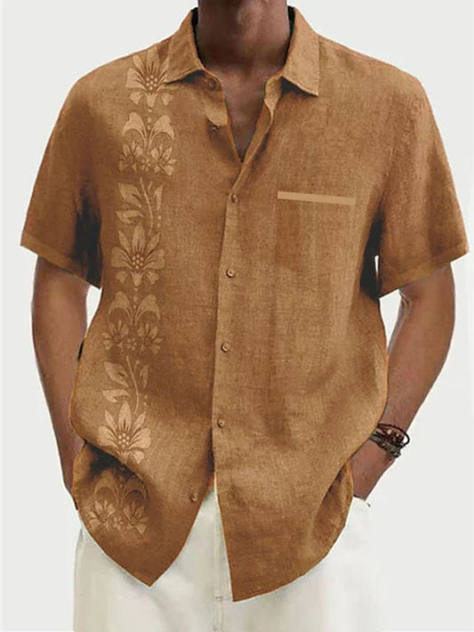 Chemise hawaïenne décontractée pour hommes à manches courtes, parfaite pour l'été








